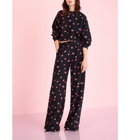 Rebecca Taylor Pants - •Rebecca Taylor•High Waist Wide Leg Sweatpants•NWT